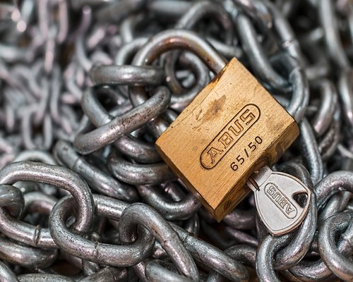 A secure locked privacy badge layout symbolizing legal and data security transparency